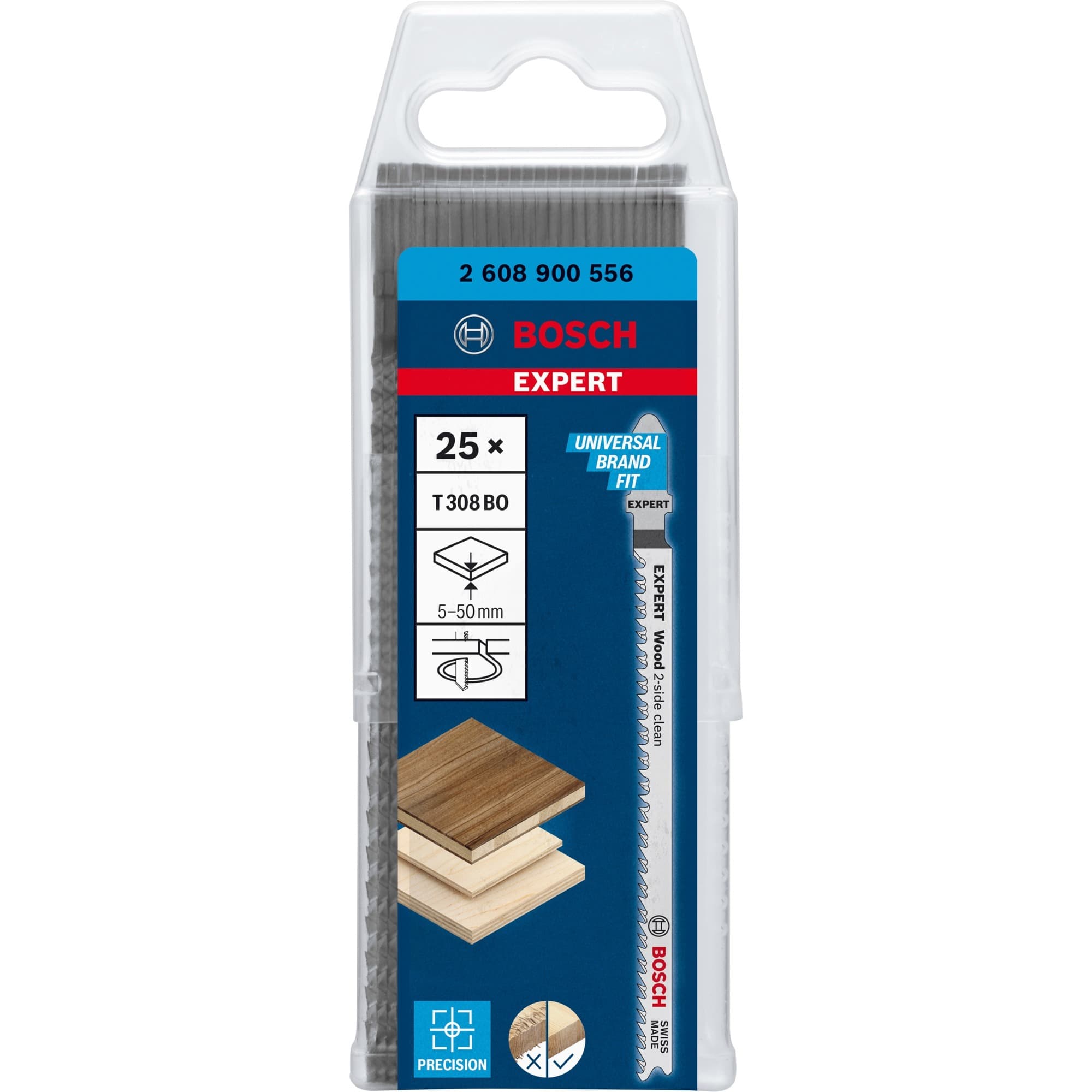 Expert Stichsägeblatt T 308 BO ''Wood 2-side clean''