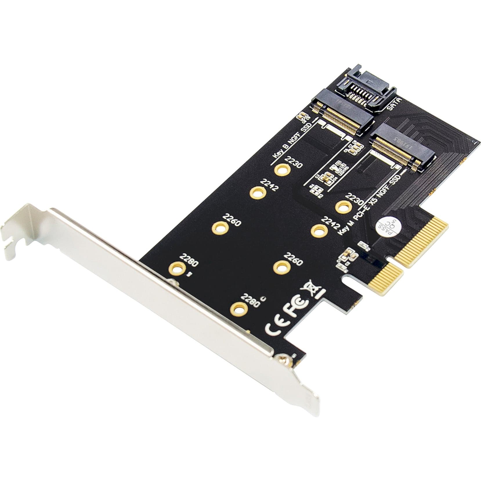 M.2 NGFF / NVMe SSD PCI Express 3.0 (x4), Schnittstellenkarte