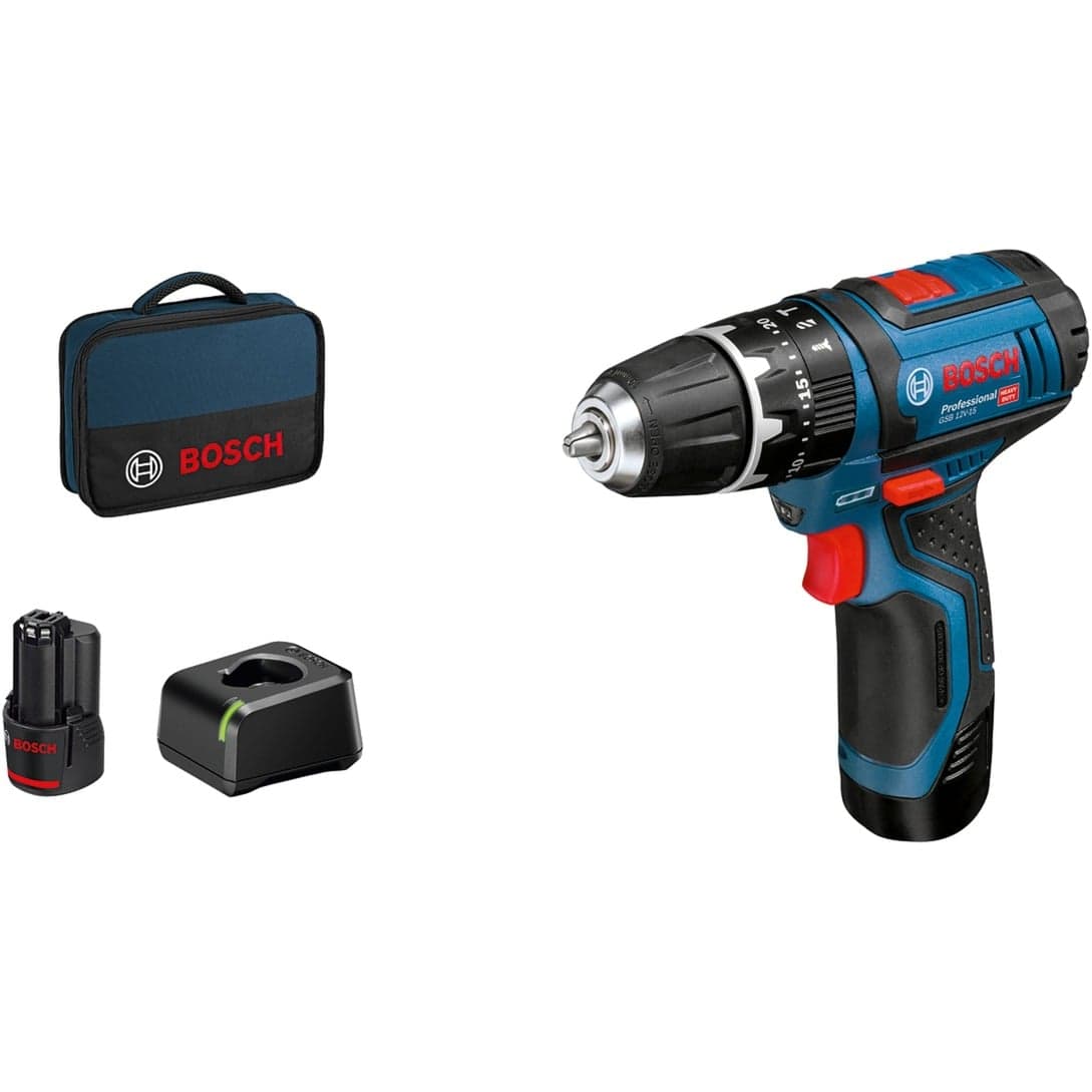 Akku-Schlagbohrschrauber GSB 12V-15 Professional, 12 Volt, Schlagbohrmaschine