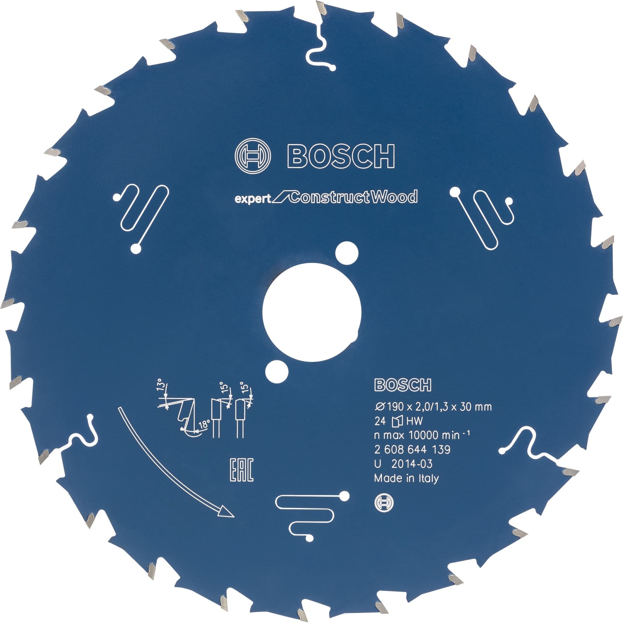 EXPERT Construct Wood Kreissägeblatt, Ø 165mm, 24Z