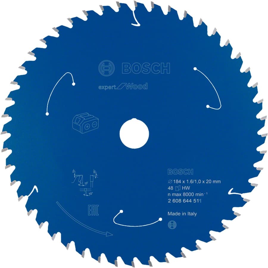 EXPERT Wood Kreissägeblatt, Ø 184mm, 48Z
