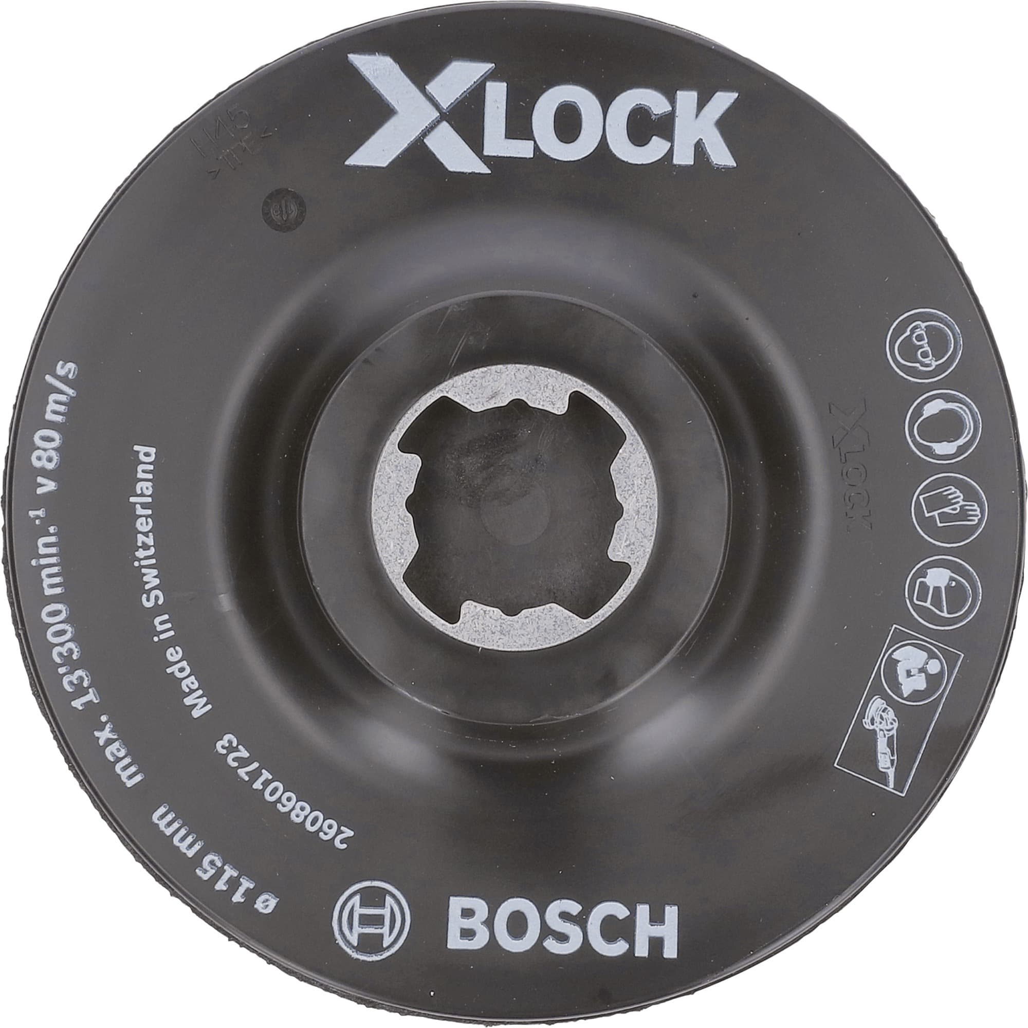 PRO Backing Pad, X-LOCK SCM Stützteller mit Mittelstift, Ø 115mm, Schleifteller