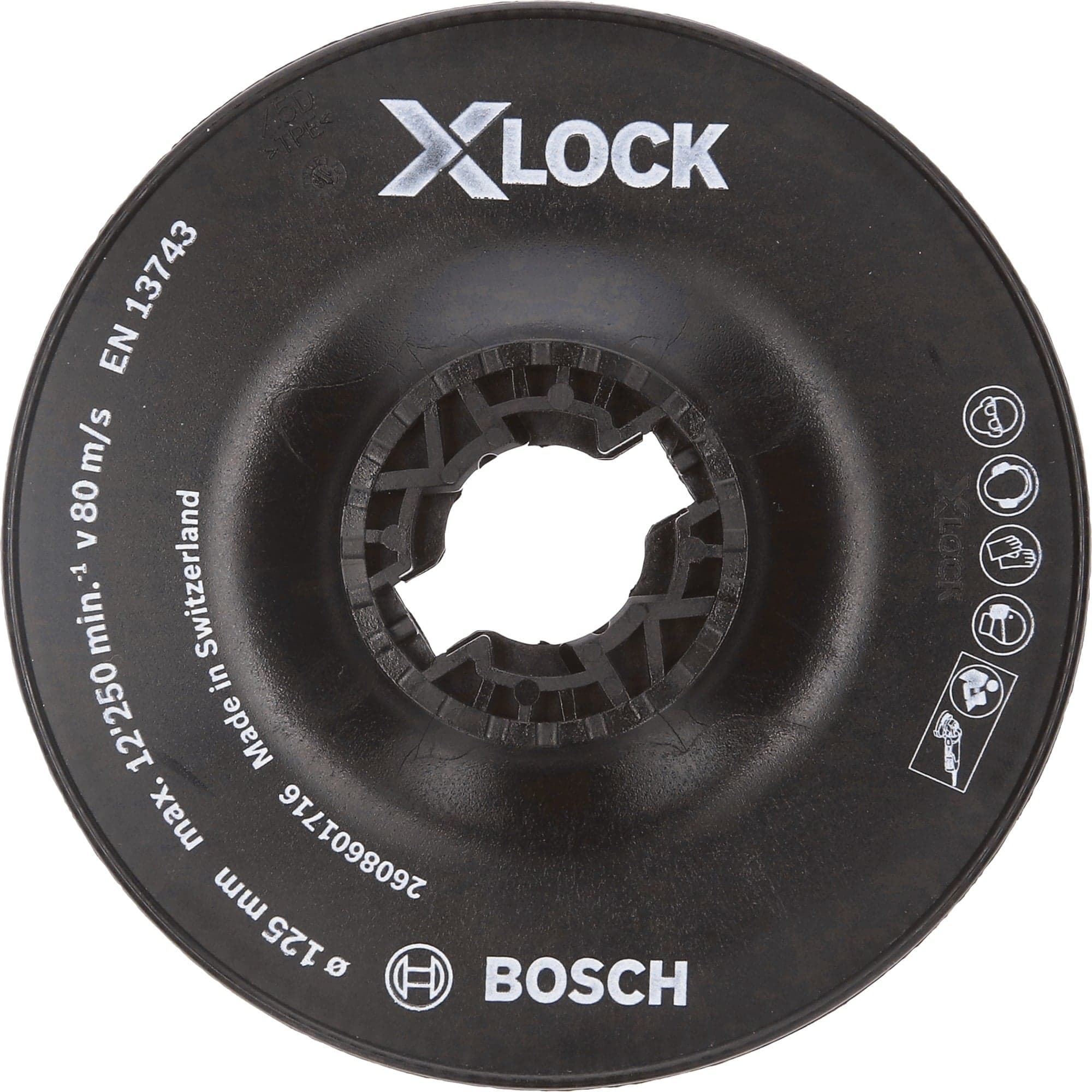 PRO Backing Pad, X-LOCK Stützteller hart, Ø 125mm, Schleifteller