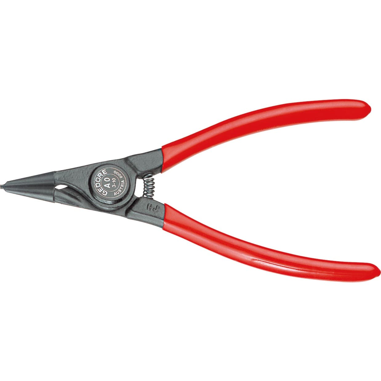 Montagezange, Form A, gerade, 10mm-25mm, Sicherungsring-Zange