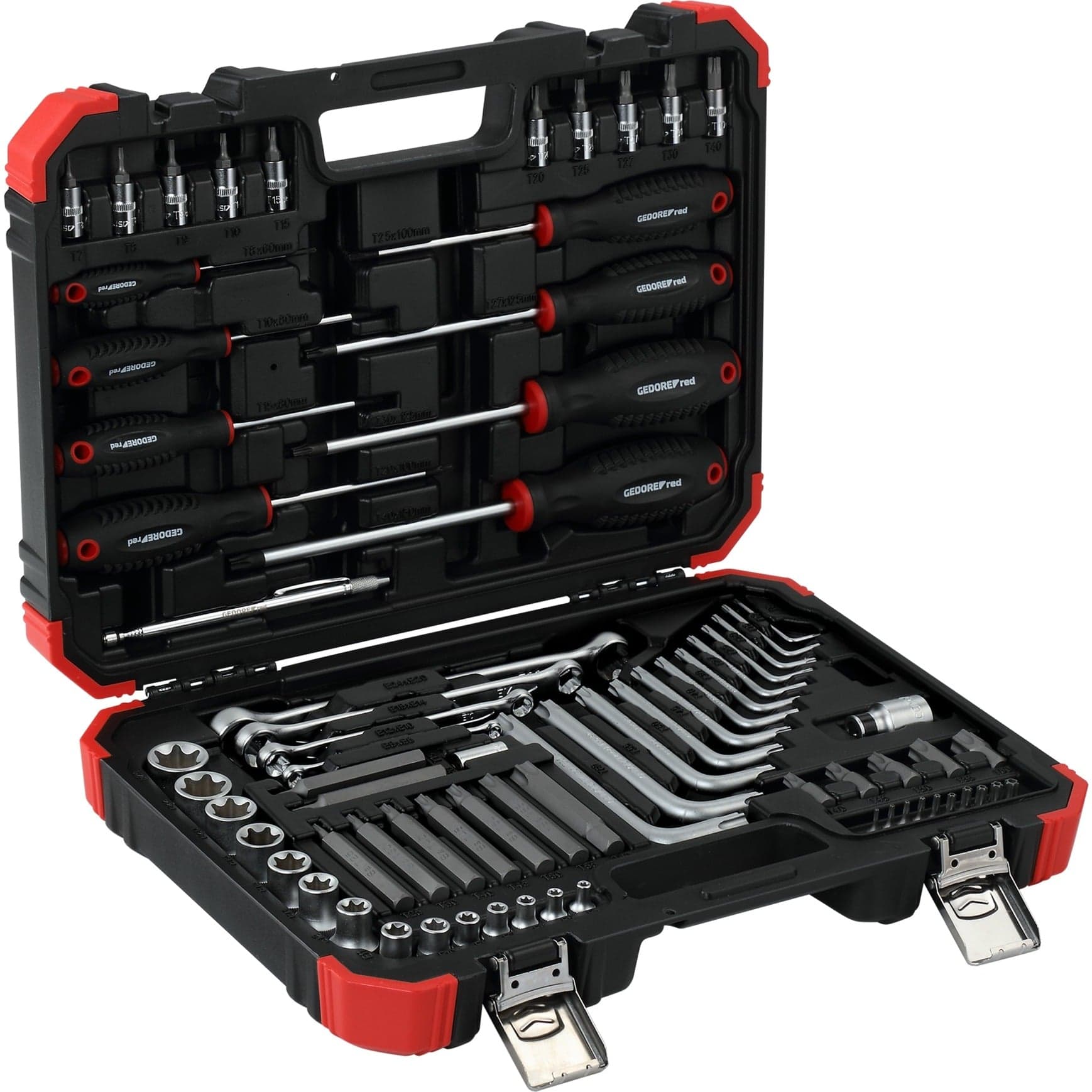 Red Sechsrund-Schraubwerkzeugsatz, 1/4" + 1/2", 75-teilig, Werkzeug-Set