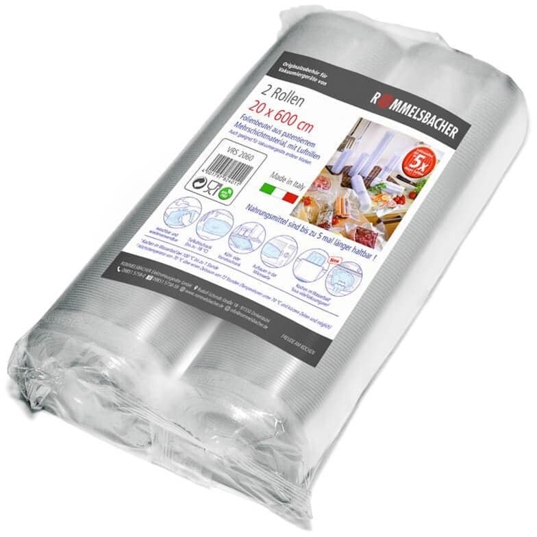 Folienrolle VRS 2060, 20cm x 6 Meter, Vakuumier-Folien