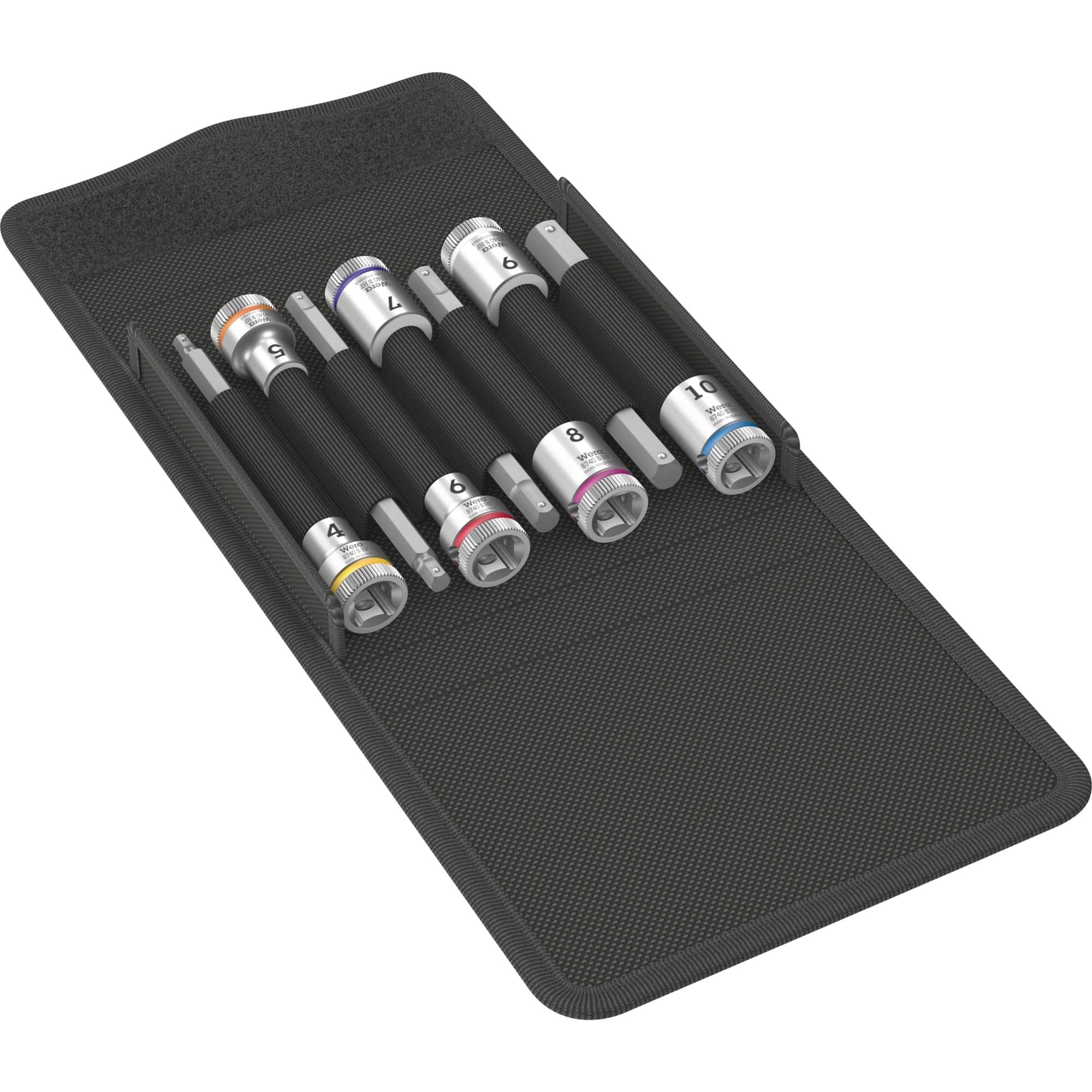 Zyklop Bitnuss-Satz 8740 B HF 1, 3/8", 7-teilig, Steckschlüssel
