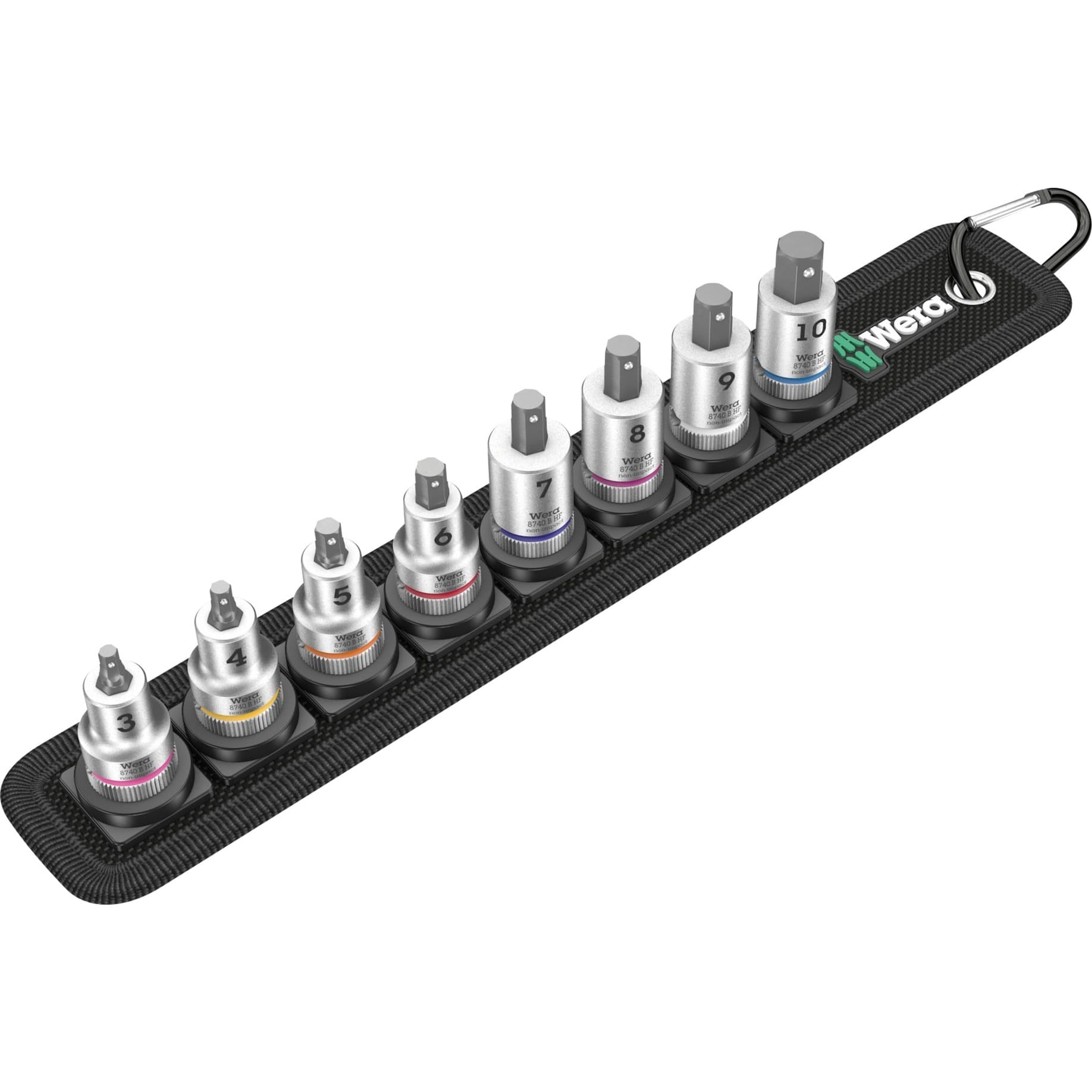 Zyklop Bitnuss-Satz Belt B2, Innensechskant, 3/8", 8-teilig, Steckschlüssel