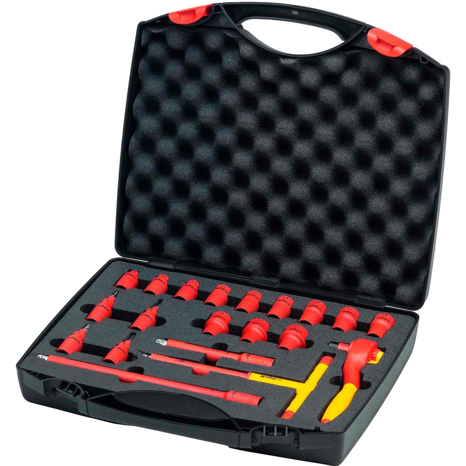 Ratschenschlüssel-Set isoliert, 3/8", Steckschlüssel
