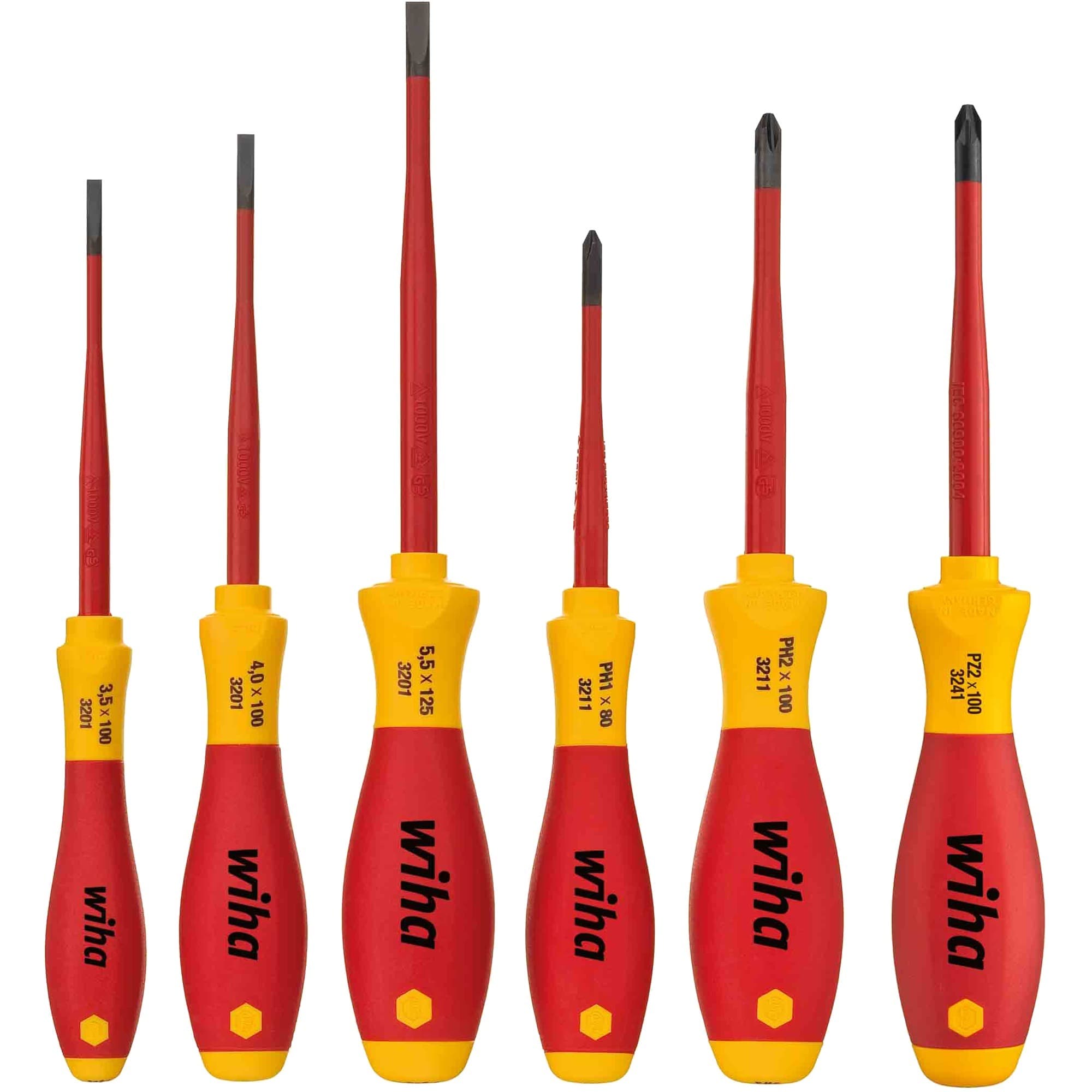 Schraubendreher-Set SoftFinish electric slimFix, 6-teilig