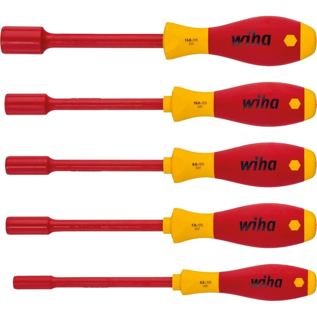 Steckschlüssel-Schraubendreher-Set SoftFinish electric, 5-teilig