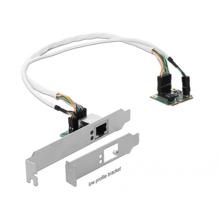 Mini PCIe I/O PCIe half size 1 x Gigabit LAN Low Profile, LAN-Adapter