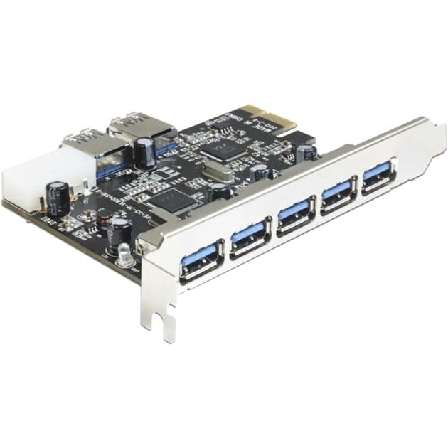 PCI Express Karte >5x ext +2x int.USB3.0, Controller