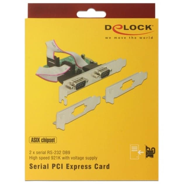 PCI Express Karte > 2 x Seriell RS-232 High Speed 921K, Schnittstellenkarte