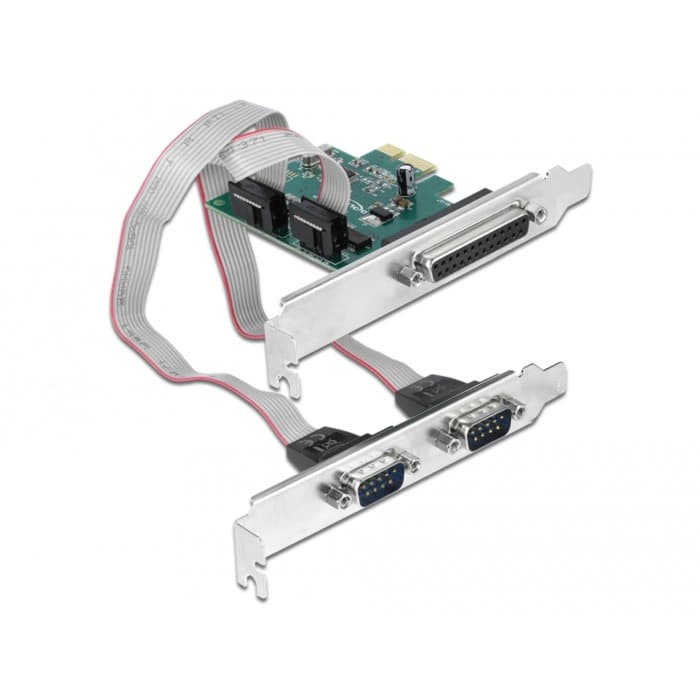 PCI Express Karte zu 2 x Seriell RS-232 + 1 x Parallel IEEE1284, Schnittstellenkarte