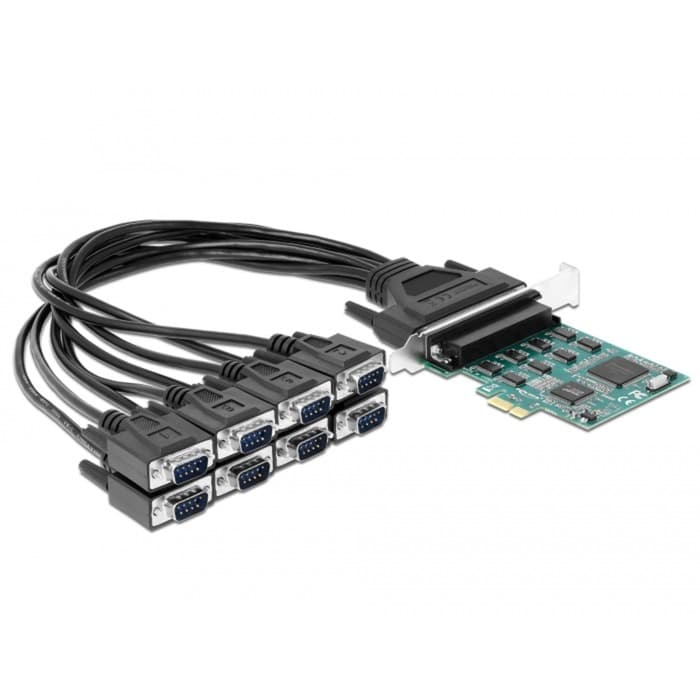 PCIe Karte> 8xSeriell RS-232 DB9, Schnittstellenkarte