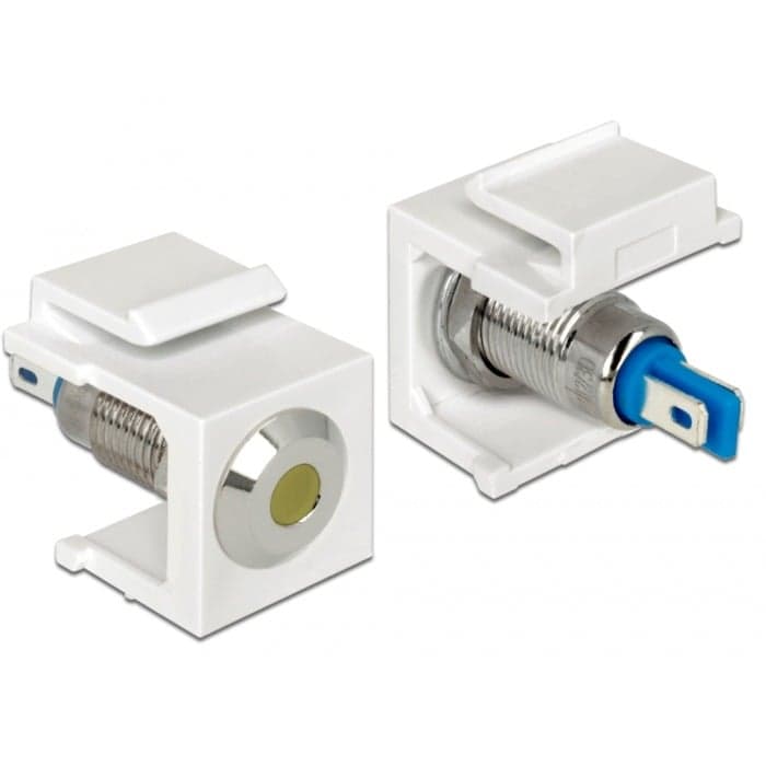 Keystone LED gelb 6 V flach, Keystone-Modul