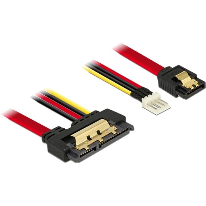 Adapterkabel SATA 7Pin + Floppy 4Pin > SATA 22Pin