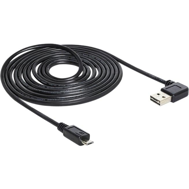 EASY-USB 2.0 Kabel, USB-A Stecker 90° > Micro-USB Stecker