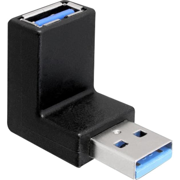 USB 3.2 Gen 1 Adapter, USB-A Stecker > USB-A Buchse 90°