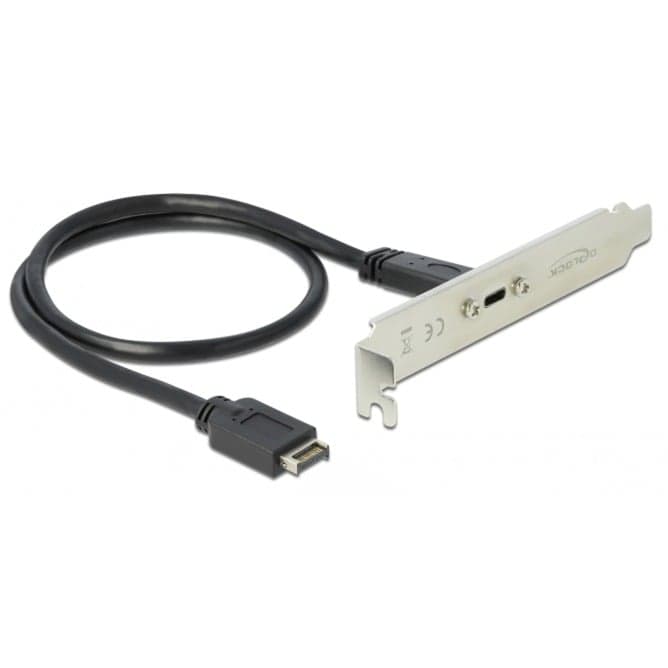 USB 3.2 Gen 2 Slotblech, Key A Stecker > USB-C Buchse, Kabel