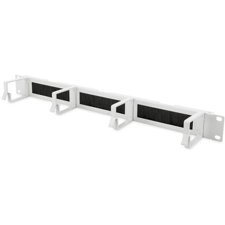 Kabelrangierpanel mit Bürstenleisten für 483 mm (19")-Schränke, Kabelführung