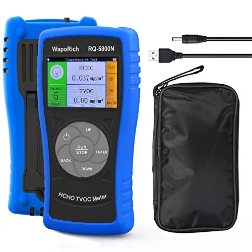 Luftqualitätsmonitor, Formaldehyd-Detektor 0–2,50 mg/m3 Professionelles HCHO-TVOC-Messgerät für das Home Office und verschiedene Anlässe