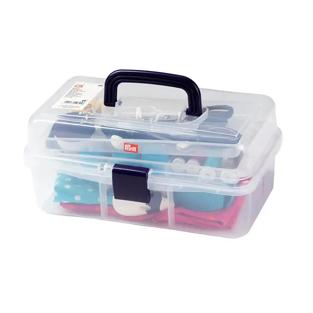Prym 612725 Nähbox Transparent stapelbar 9 L
