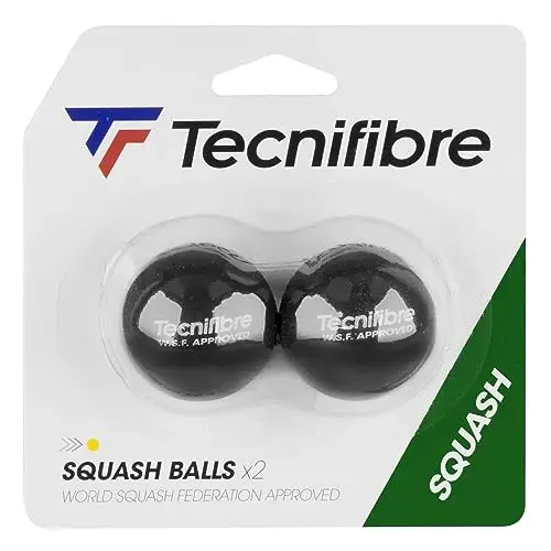 Tecnifibre Squashbälle, Blau/Rot/Gelb/Doppelter gelber Punkt