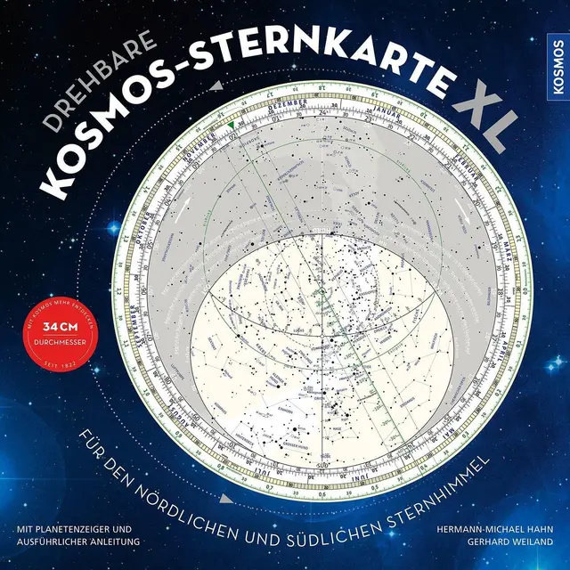 drehbare kosmos-sternkarte xl