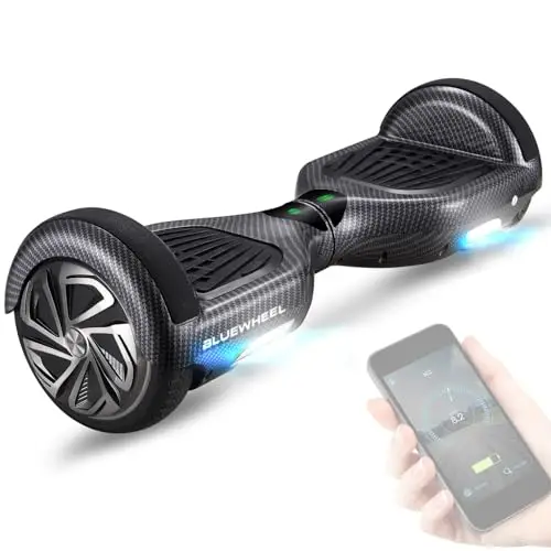 Bluewheel 6,5" Premium Hoverboard HX310s – Elektroboard mit LED, Bluetooth Lautsprecher, starker Dual Motor, HX Hoverboard App-kompatibel, ideal für Kinder & Erwachsene, deutsche Qualitätsmarke