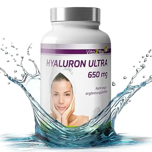 Vita2You Hyaluronsäure Ultra 650mg Kapseln