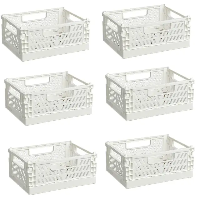EURXLQ Klappbox Weiß 6er-Set