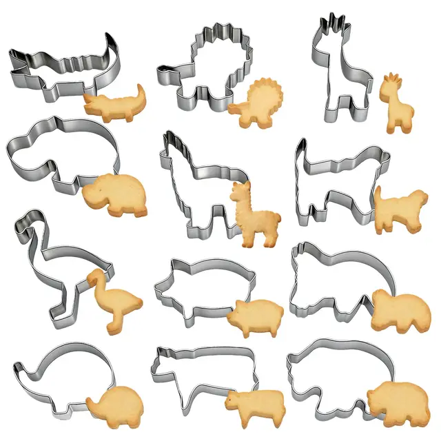yanxing 12x plätzchen ausstecher tiere