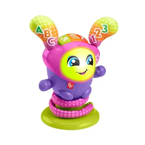 Fisher-Price DJ Tanzi BOUNCIN' Star (Deutsche Version) Elektronisches Lernspielzeug, Smart Stages-Lernstufen, 75+ Melodien und Sätze, für Babys und Kleinkinder ab 9 Monaten, HRC49