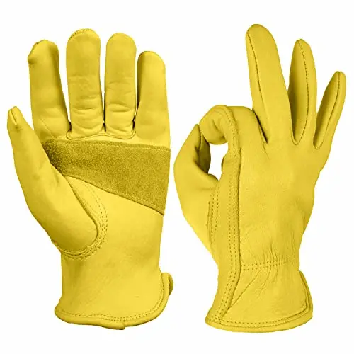 Qguards Vintage Rindsleder Motorradhandschuhe