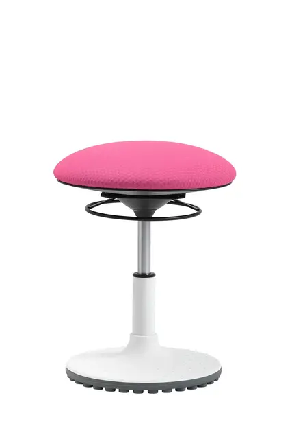 TOPSTAR Living Chair Move Kids höhenverstellbarer Kinderhocker mit drehbarem Sitz, Sitzhöhe von 39-47 cm, pink