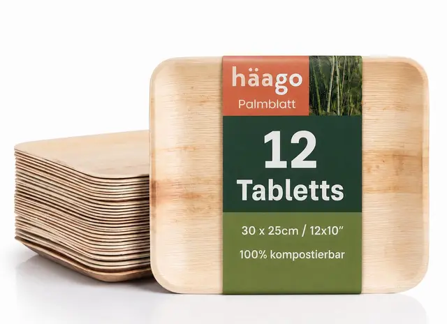 haago palmblatt servierplatte 30×25 cm