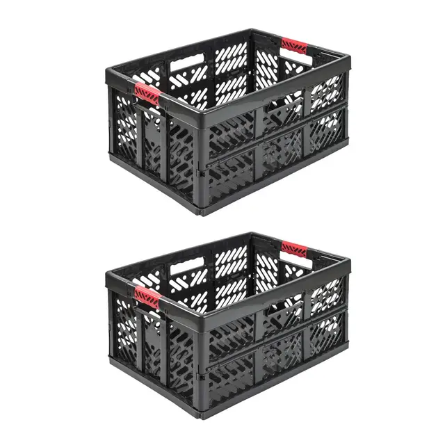 PAFEN Klappbox 45 L Graphit 2er-Set