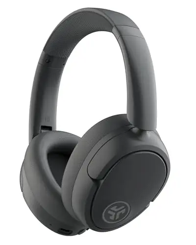 JLab JBuds LUX ANC Noise Cancelling Kopfhörer Over Ear Bluetooth kabellos mit Mikrofon und aktiver Geräuschunterdrückung, 70+ Std. Spielzeit, Faltbare Bluetooth Headphones, Immersive Audio, Graphit