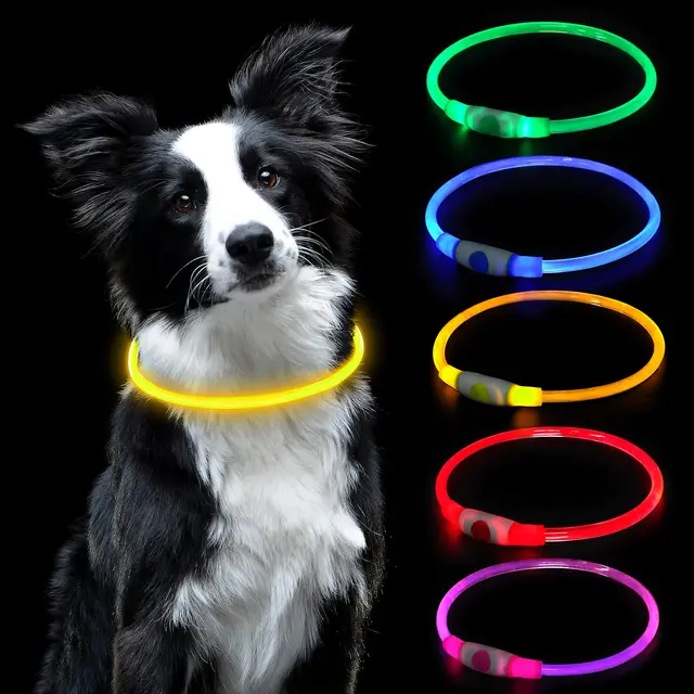 auauy led leuchthalsband hund universal