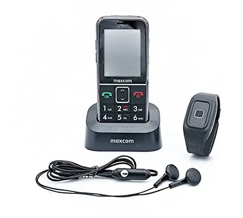 MM735 MAXCOM SENIORENHANDY SOS GPS FERNORTUNG! (Firmware 2026) Notrufarmband Powered by Handy, mit FUNKARMBAND, DEUTSCHES MENÜ/Bis zu 16GB MicroSD