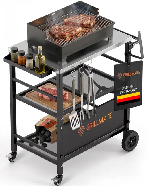 grillmate grilltisch outdoor wetterfest