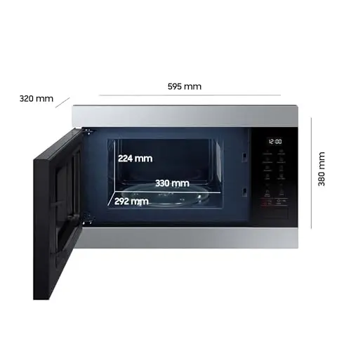 samsung mg22m8274at einbaumikrowelle