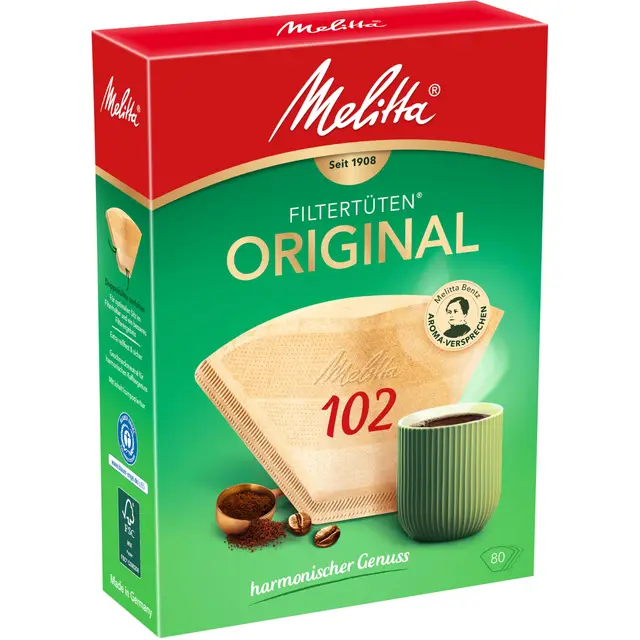 melitta filtertüten 102/80 naturbraun