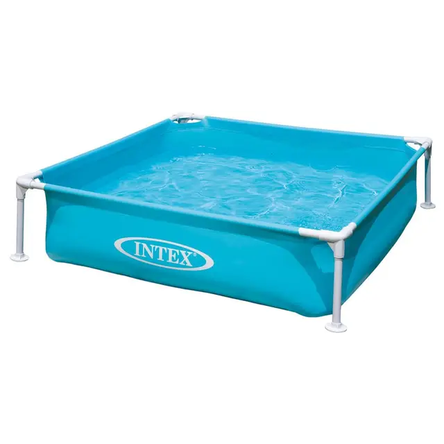 intec mini frame pool blau 122x122x30