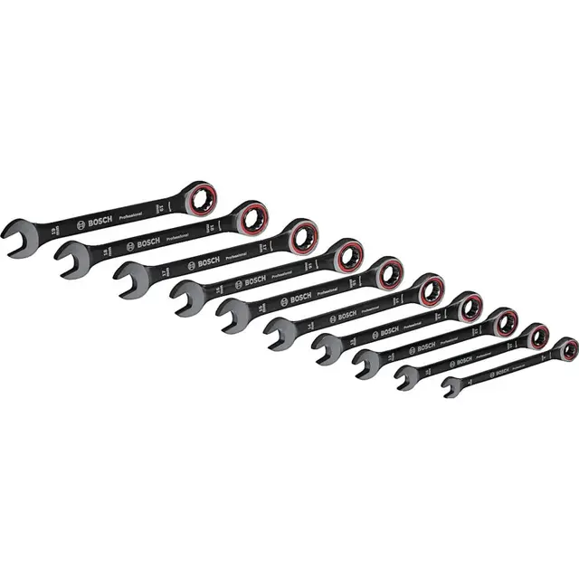Bosch Professional Schraubenschlüssel Set 10tlg. (8/10/12/13/14/15/16/17/18/19 mm, Tasche) - Amazon Exclusive