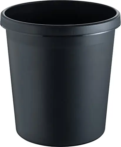Helit H6105895 Papierkorb "the german" 18 Liter schwarz