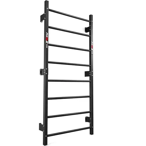 K-Sport: Sprossenwand mit 8 Sprossen I Klettergerüst bis 250kg belastbar I Metall-Kletterwand zur Wandmontage für Erwachsene & Kinder, inkl. E-Book