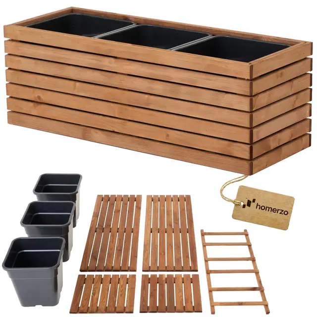 HOMERZO Holz Pflanzkasten